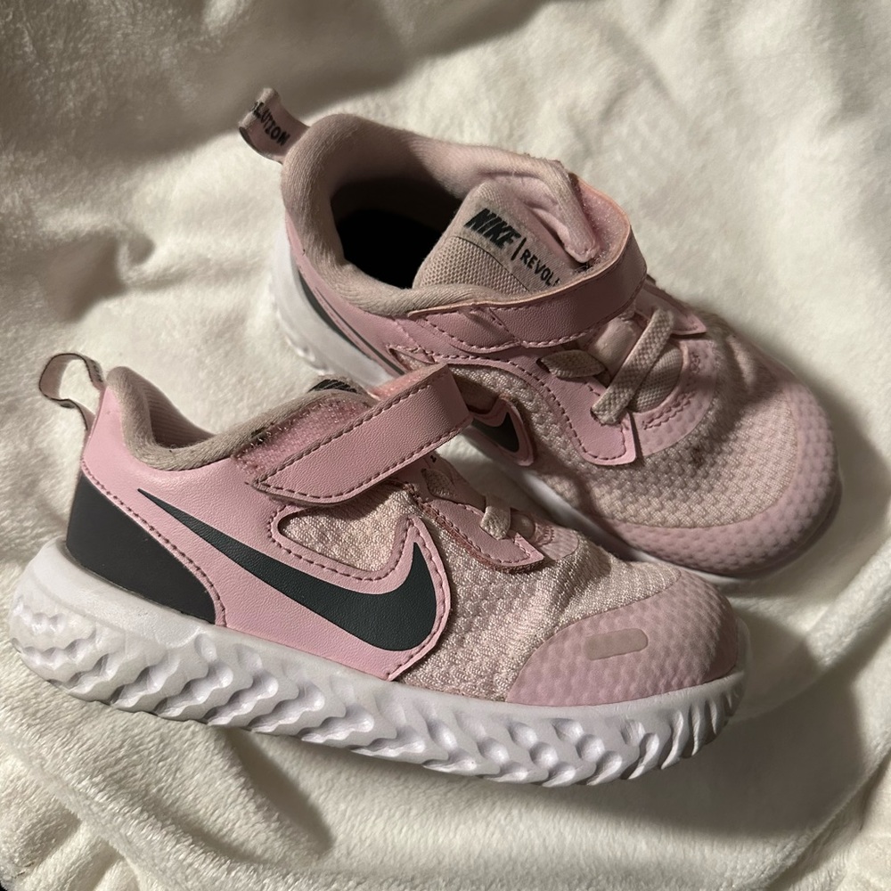 SOLD ON MERCARI Nike revolution toddler size 8C pink grey
